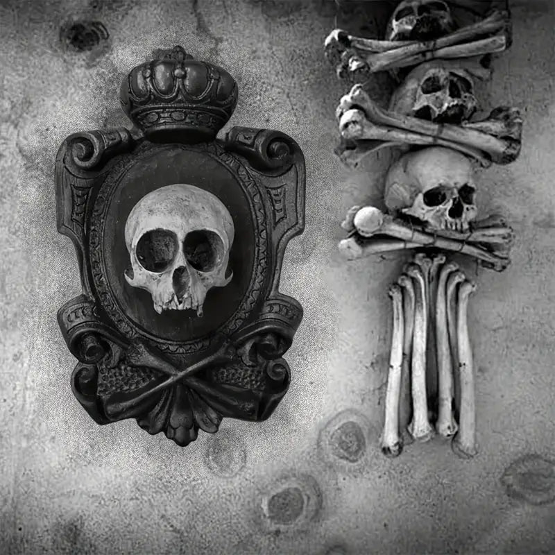 Gothic Skull Wall Hanging Decor - Resin Pendant-4