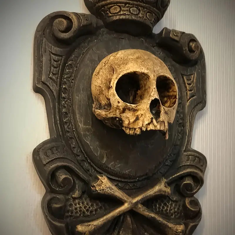 Gothic Skull Wall Hanging Decor - Resin Pendant-1