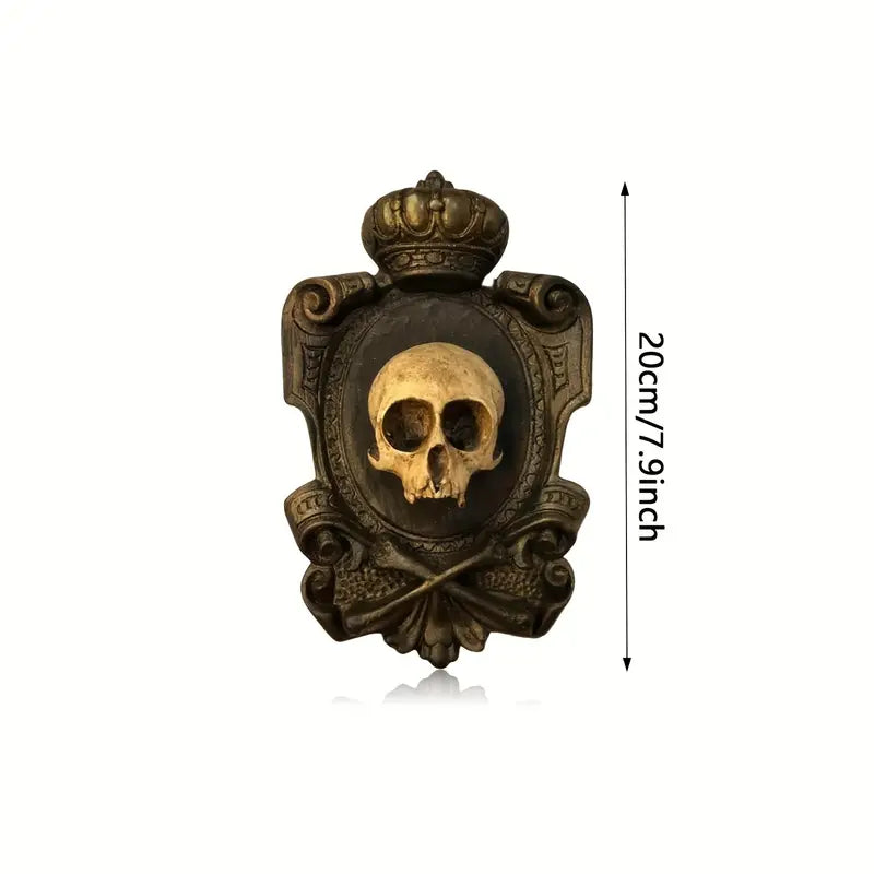 Gothic Skull Wall Hanging Decor - Resin Pendant-3