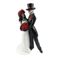 NNEOBA Skull Wedding Couple Resin Statue-0