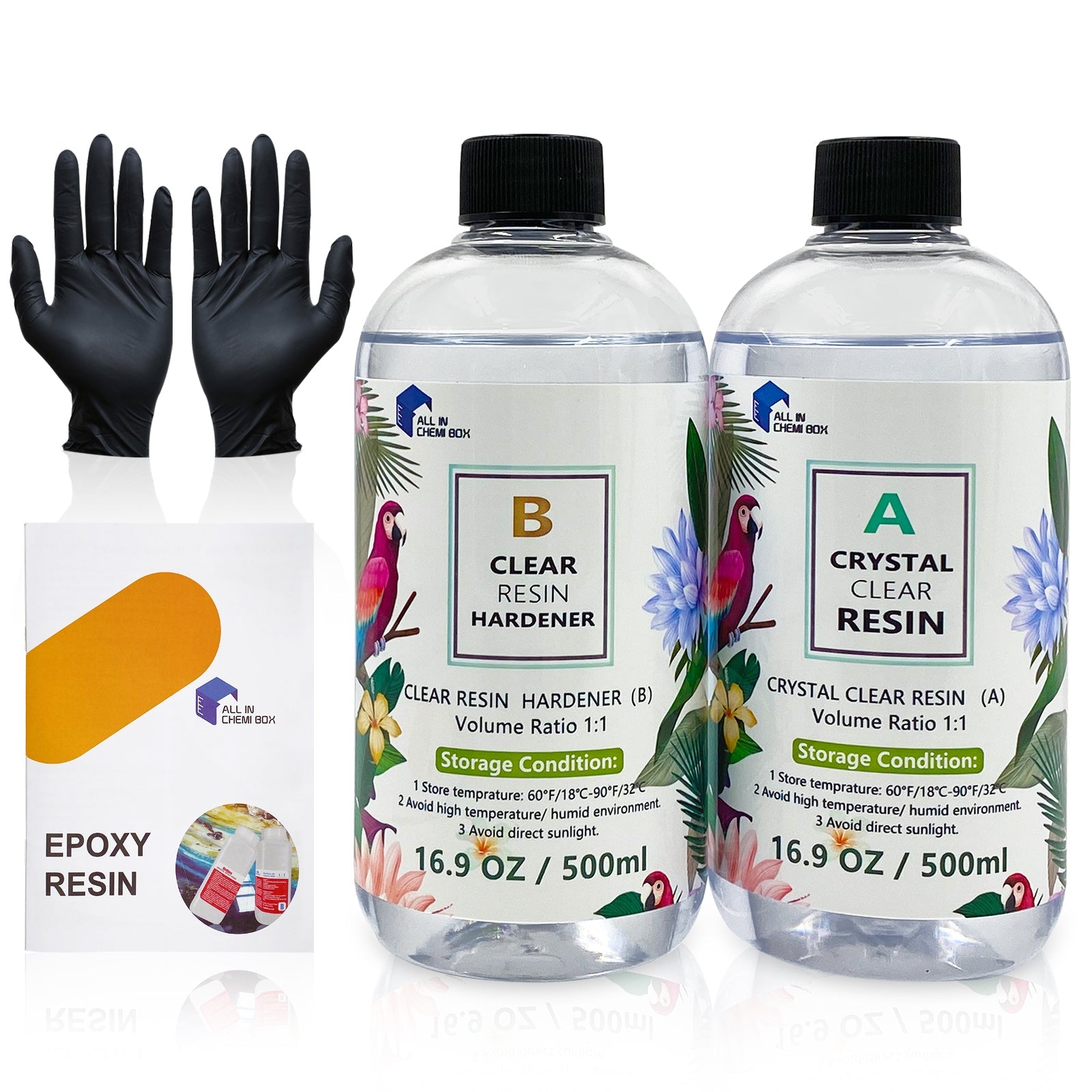 Epoxy Resin 1:1 AB Kit Craft Coating UV Color Pigment Paste Liquid Silicone Mold