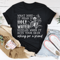 Holy Water Skull Tee-0