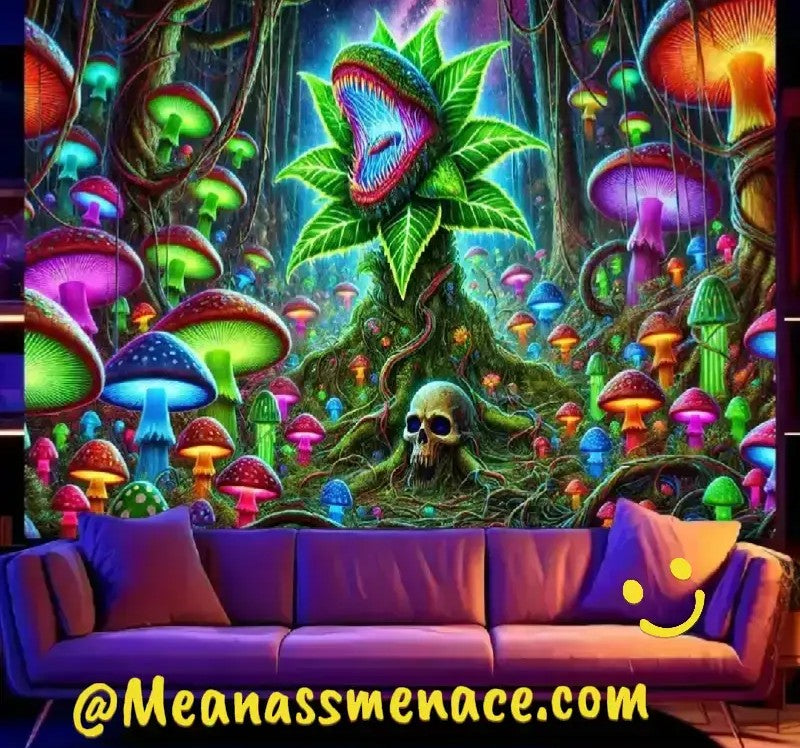 Large Flytrap UV Tapestry
