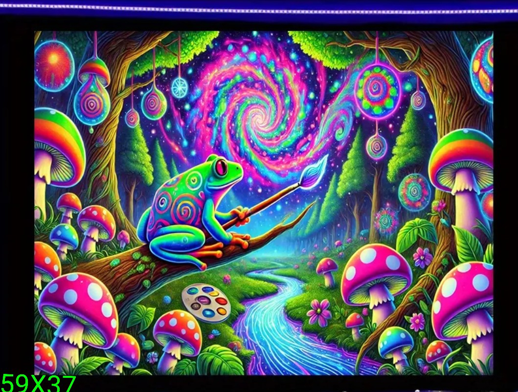 Psychedelic Frog Gully Tapestry