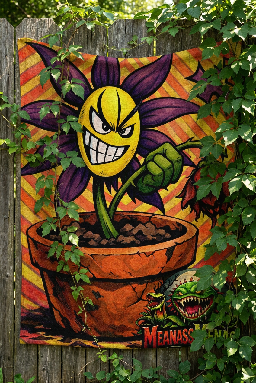 Meanass Daisy outdoor/indoor Tapestry