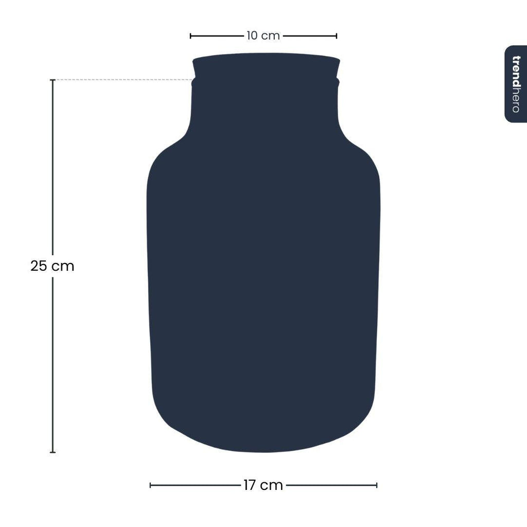Terrarium Flasche – Geschlossene Glasflasche mit Korken & LED-Beleuchtung – Höhe 24,5cm Ø17cm – Dekoratives Pflanzenterrarium aus Recyclingglas-3