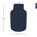 Terrarium Flasche – Geschlossene Glasflasche mit Korken & LED-Beleuchtung – Höhe 24,5cm Ø17cm – Dekoratives Pflanzenterrarium aus Recyclingglas-3